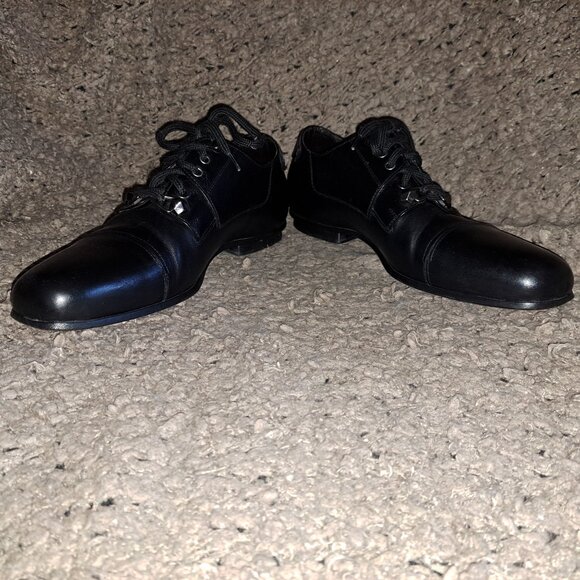 CESARE PACIOTTI-Black Leather Lace Up Oxfords-29630-Sz 7.5 US-Excellent